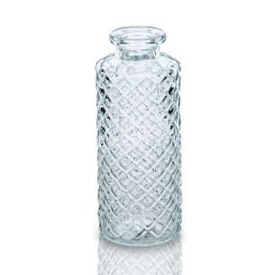 Petit vase transparent en verre 