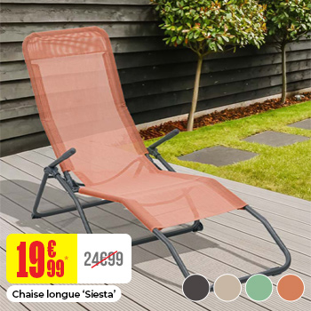 Chaise longue Siesta