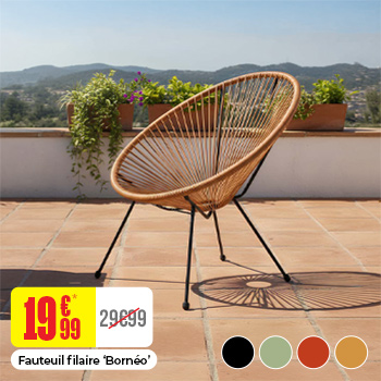Fauteuil Borneo