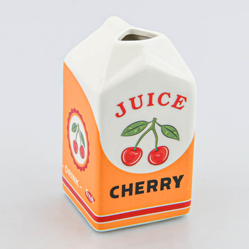 Vase briquette cerise 'Retronova' orange 