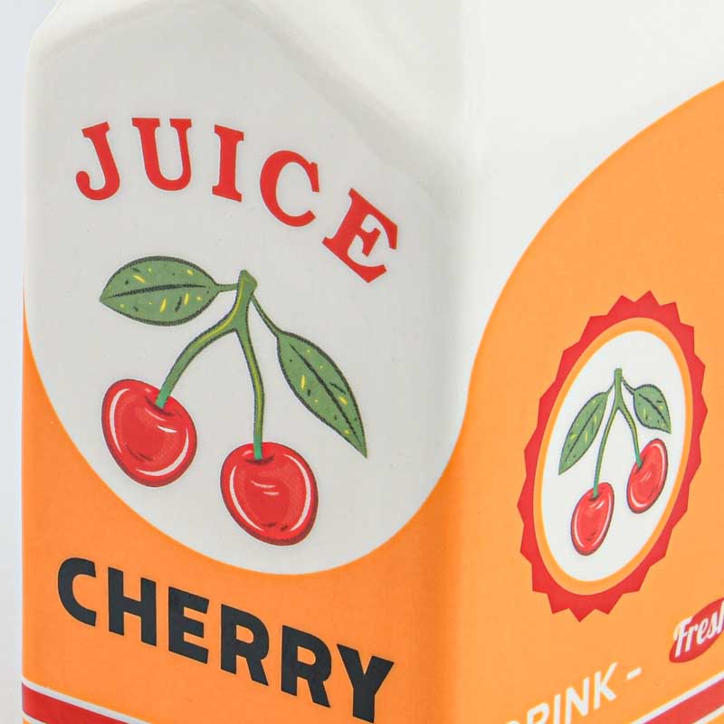 Vase briquette cerise 'Retronova' orange 