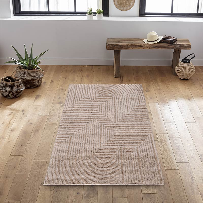 Tapis décoratif arches 'Alo' beige 120x170cm