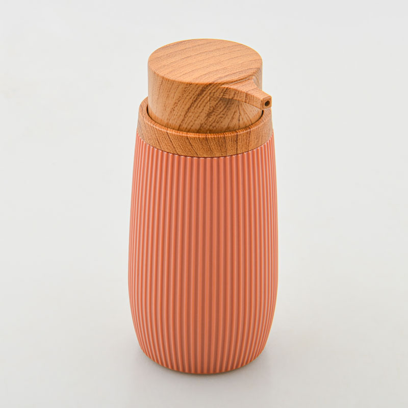 Pompe à savon 'Woodi' terracotta