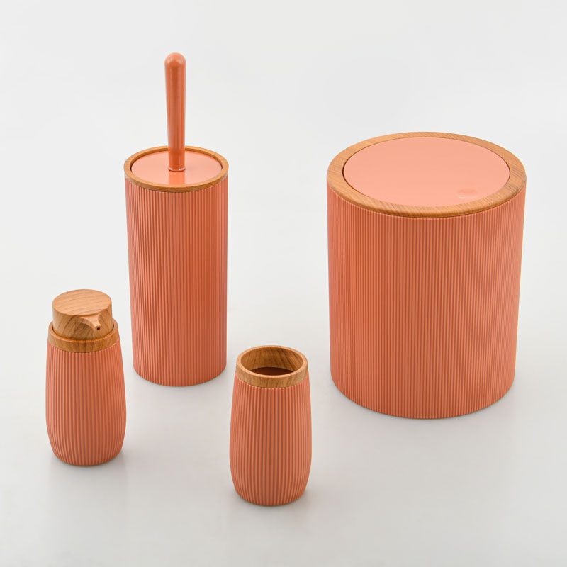 Pompe à savon 'Woodi' terracotta