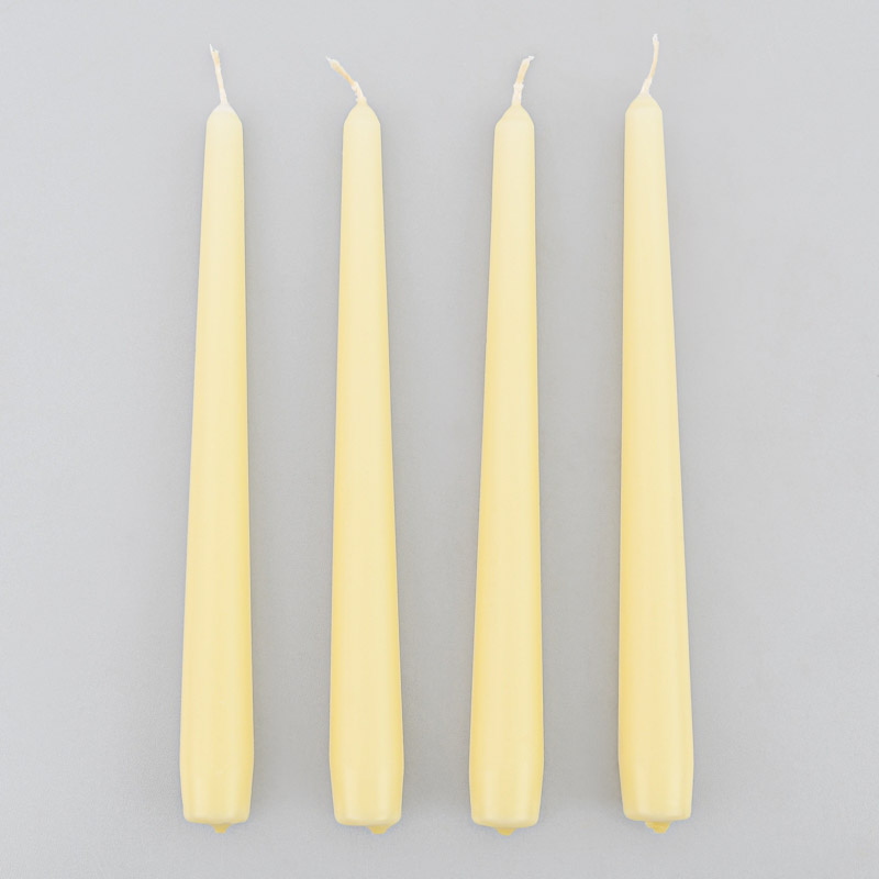 Lot de 4 bougies flambeau 'Perle Douce'