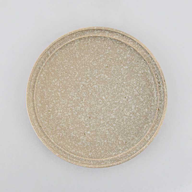Assiette à dessert beige 'Bonsai' en grès 