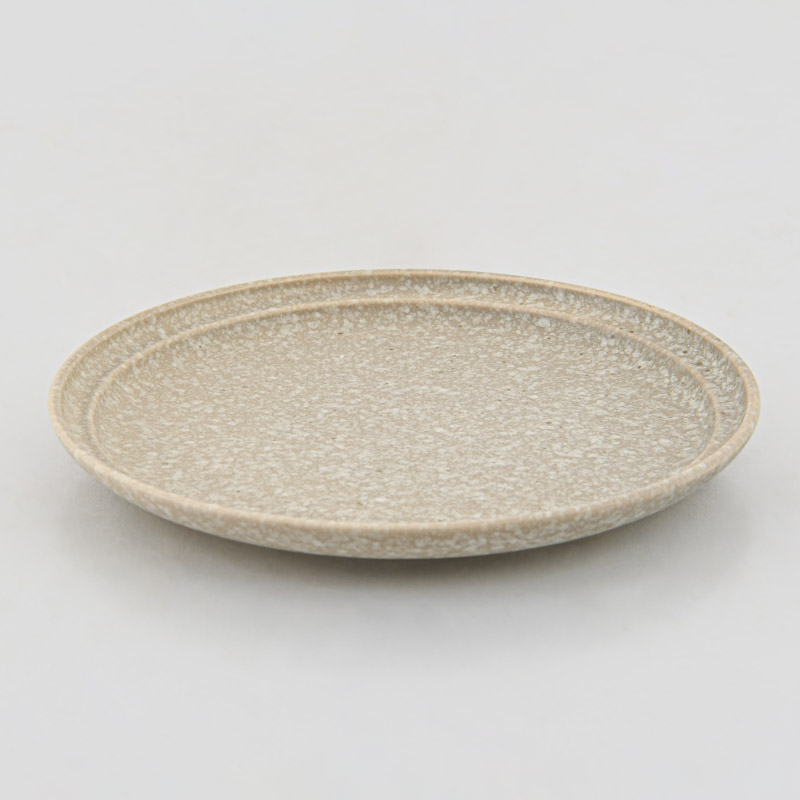 Assiette à dessert beige 'Bonsai' en grès 