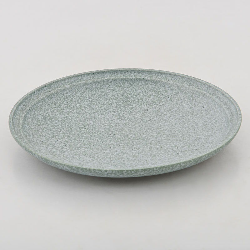Assiette plate bleue 'Fuji'
