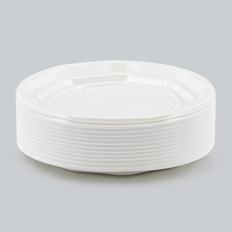 100 assiettes plates réutilisables
