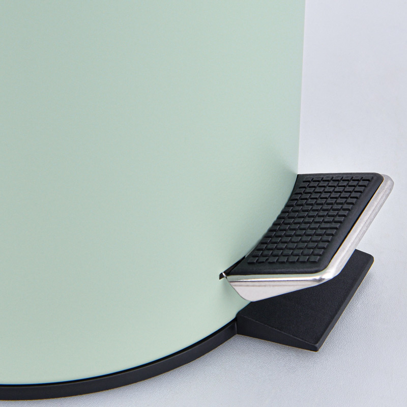 Poubelle de salle de bain ronde 3L vert sauge