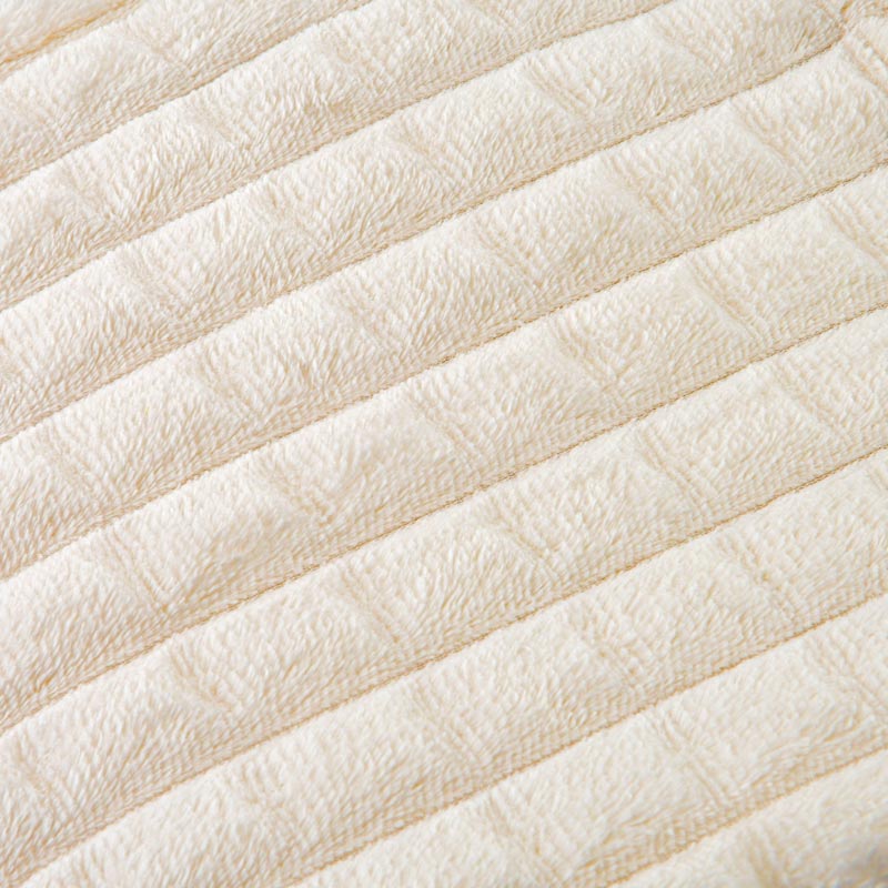 Plaid en flanelle 'Darla' écru