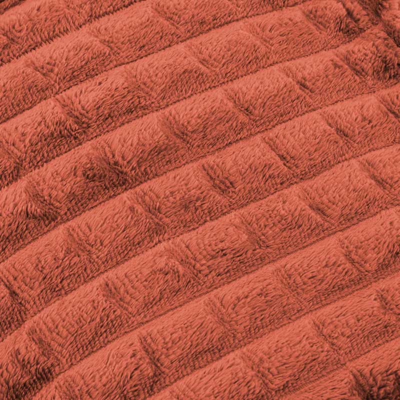 Plaid en flanelle 'Darla' terracotta