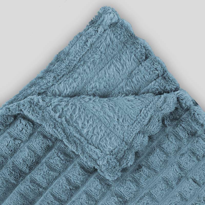 Plaid en flanelle 'Darla' bleu