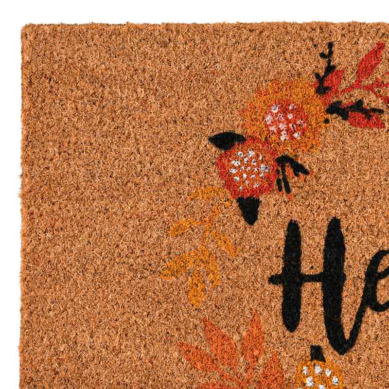 Tapis en coco automnale 'Hello'
