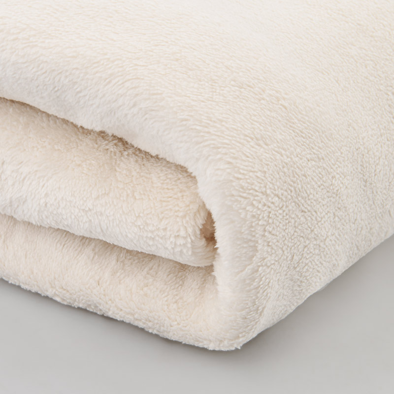 Plaid microfibre 'Seldovia' écru 