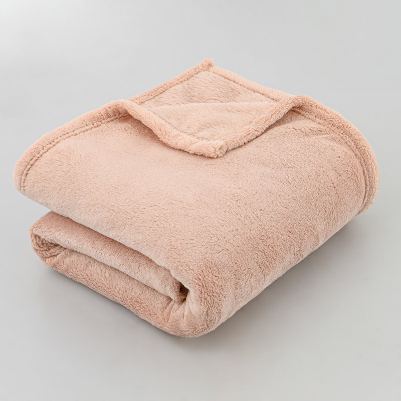 Plaid microfibre 'Seldovia' rose pale 