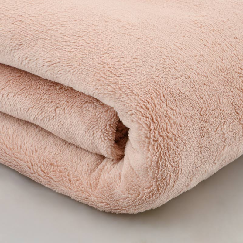 Plaid microfibre 'Seldovia' rose pale 