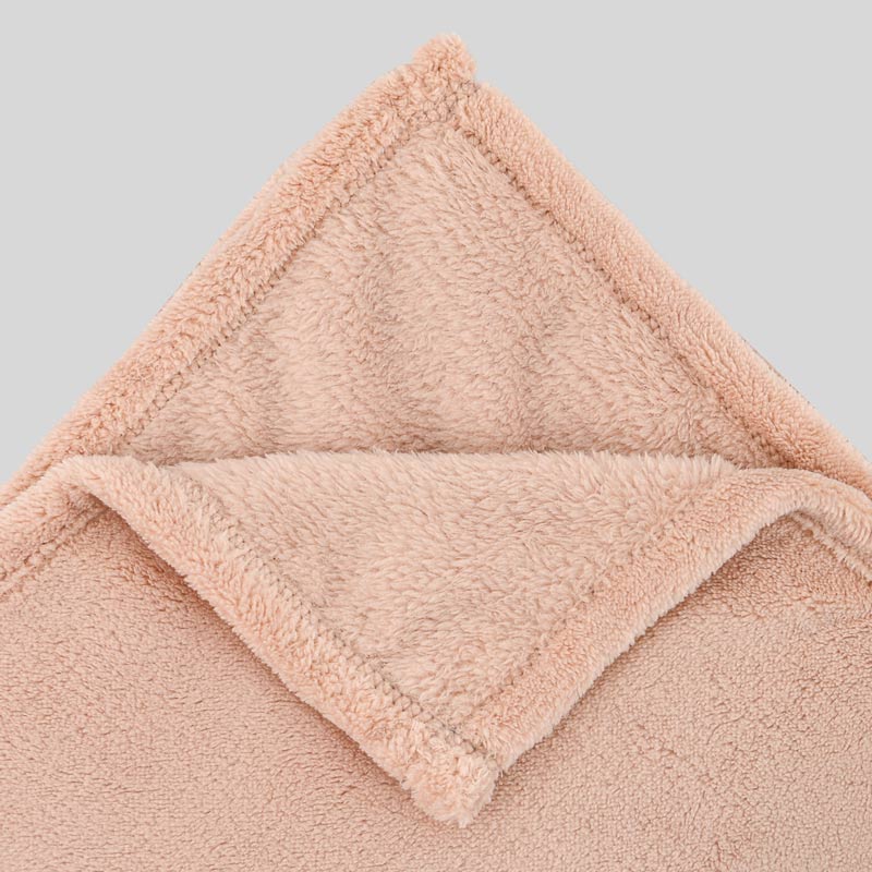 Plaid microfibre 'Seldovia' rose pale 