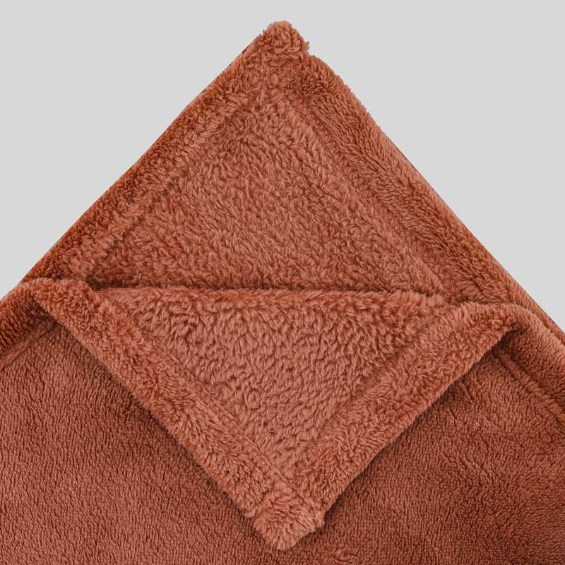 Plaid microfibre 'Seldovia' vieux rose