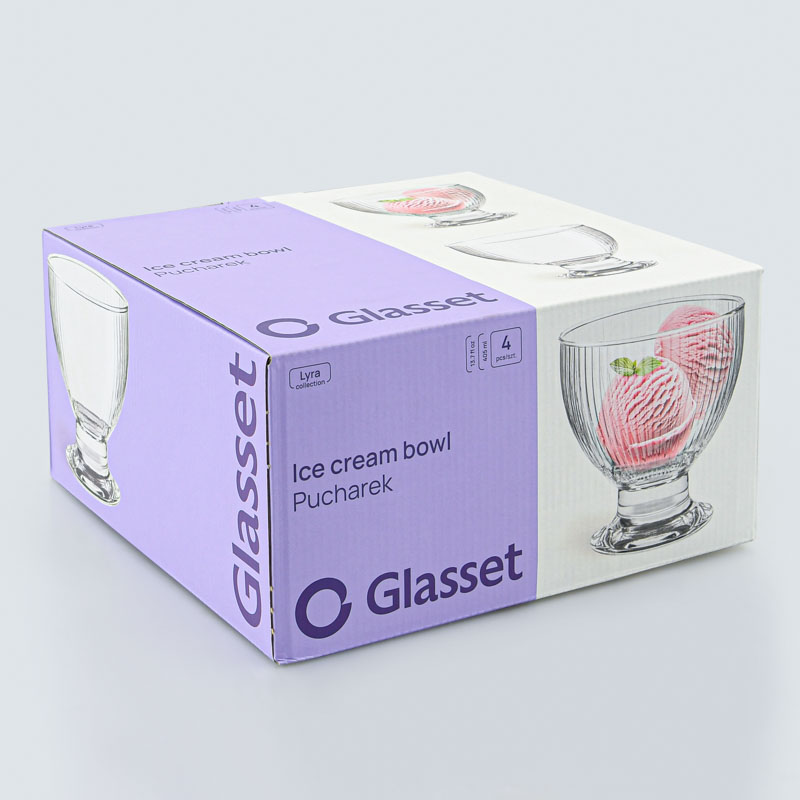 Lot de 4 coupes à glace