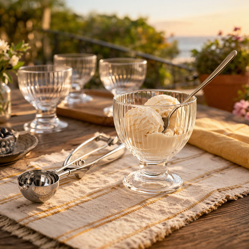 Lot de 4 coupes à glace