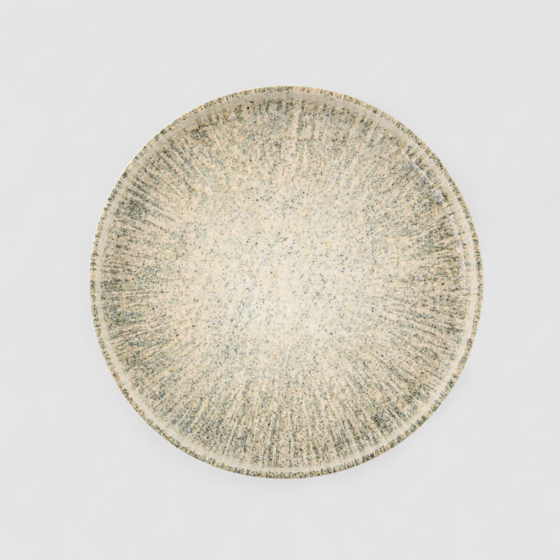 Assiette à dessert 'Aurea' beige et bleu 