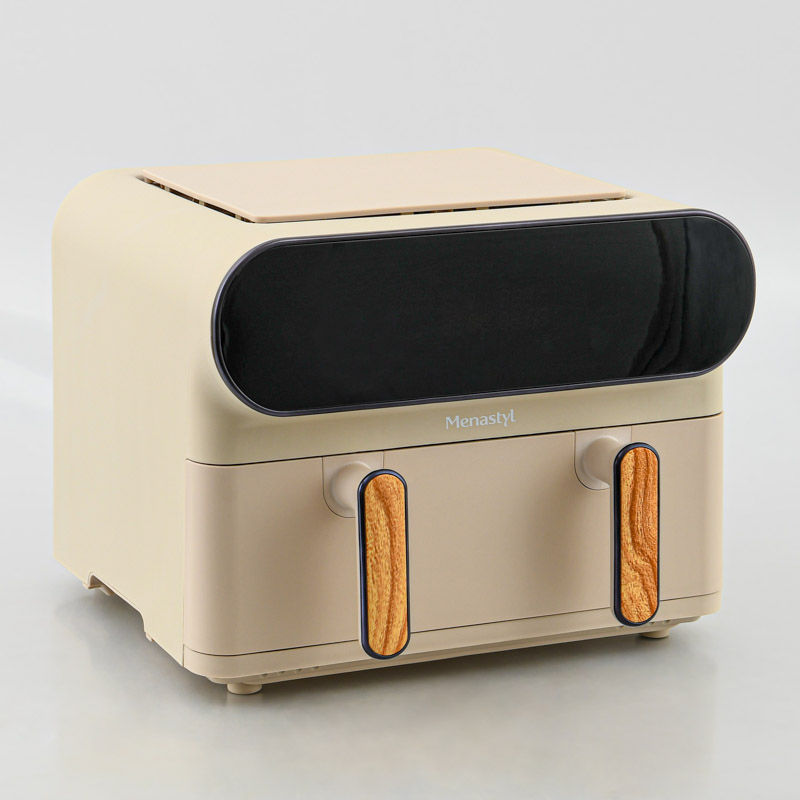 Friteuse double à air Menastyl beige