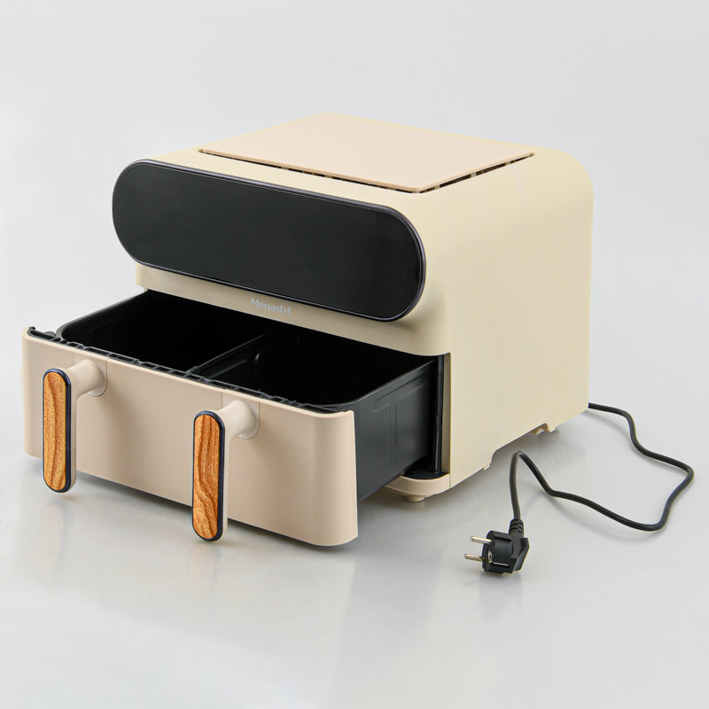 Friteuse double à air Menastyl beige