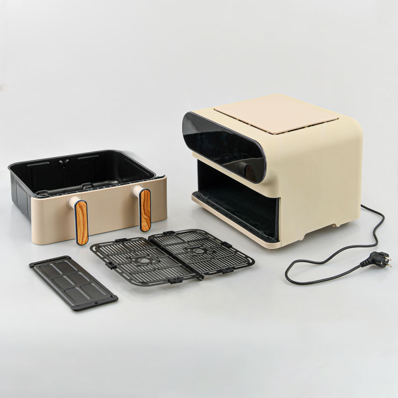 Friteuse double à air Menastyl beige