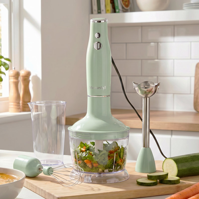 Mixeur 3en1 'Retro' celadon 0,5L