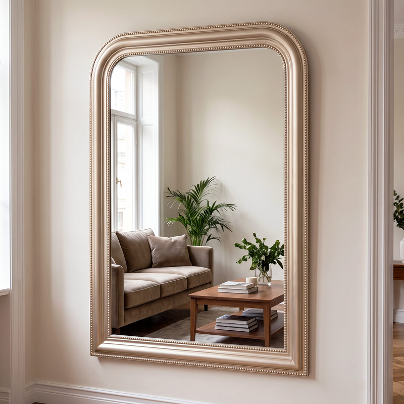 Miroir 'Lysadora' finitions doré clair 