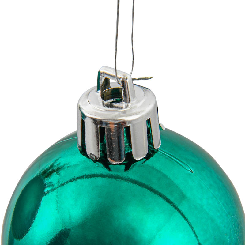 Lot de 32 boules à suspendre vert émeraude