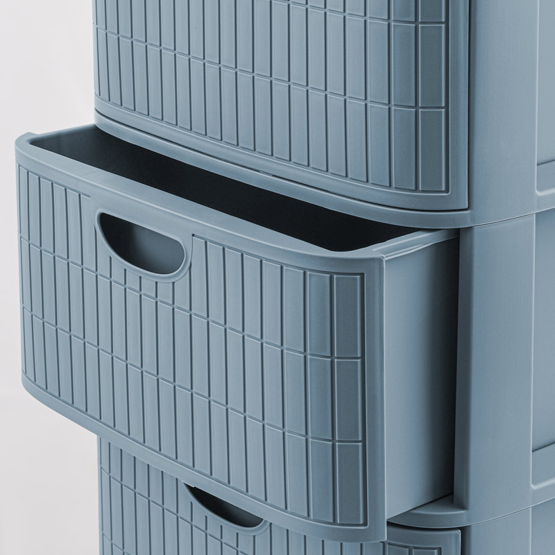 Tour de rangement 'Domus' 4 tiroirs bleu