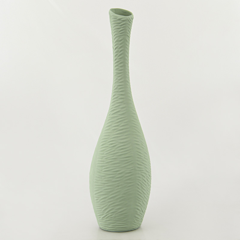 Vase texturé 'Ondine' vert