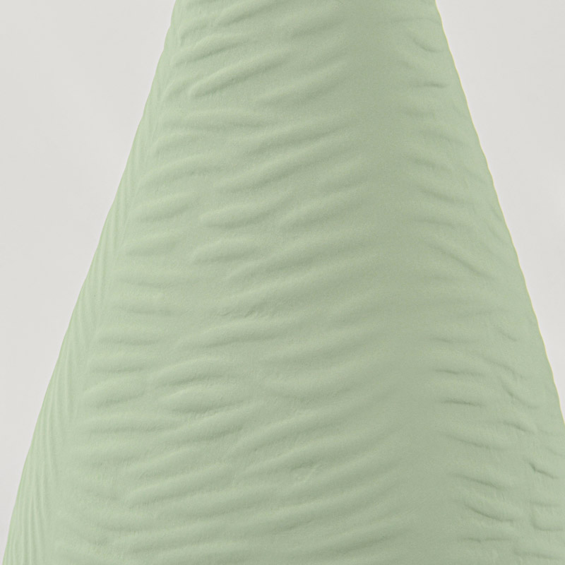 Vase texturé 'Ondine' vert