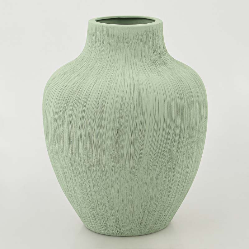 Vase texturé 'Olivia' vert