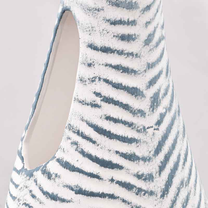Lampe d'ambiance 'Ondine' blanche et bleue