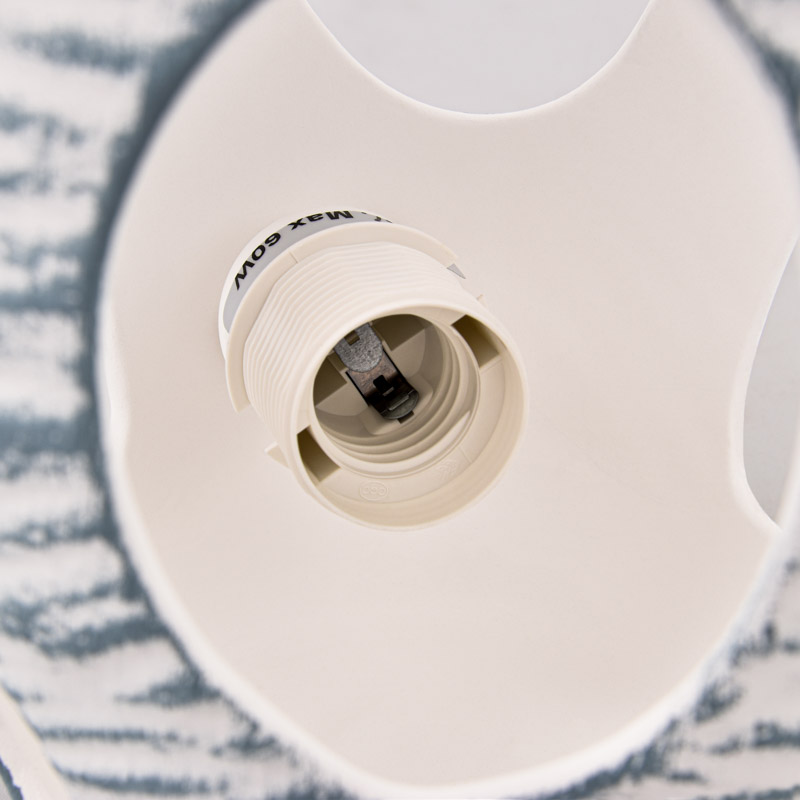 Lampe d'ambiance 'Ondine' blanche et bleue