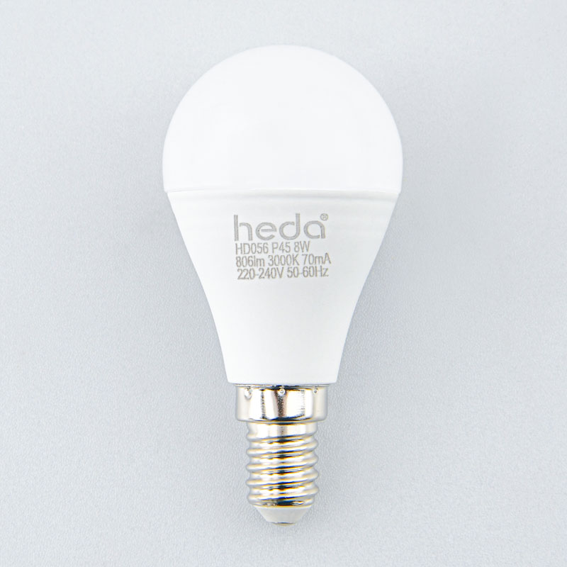 Ampoule ronde 'Heda' E14 8W 806LM blanc chaud