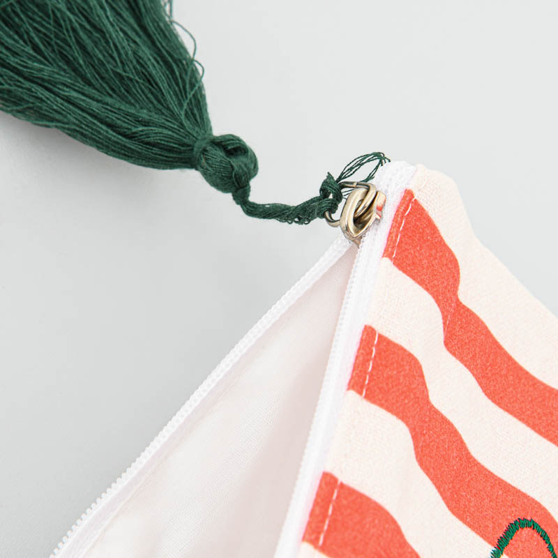 Trousse 'Bella Vita' rouge et verte
