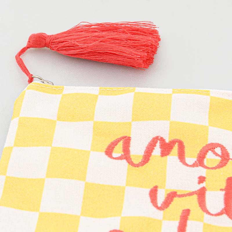 Trousse 'Amore Vita Sole' jaune et rose