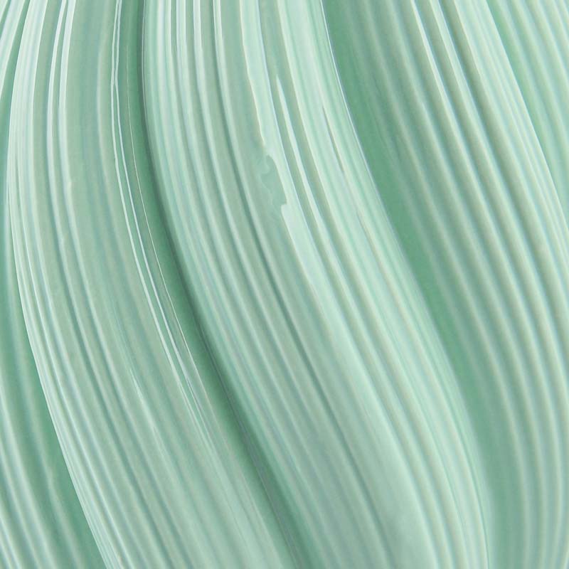 Vase torsadé vert