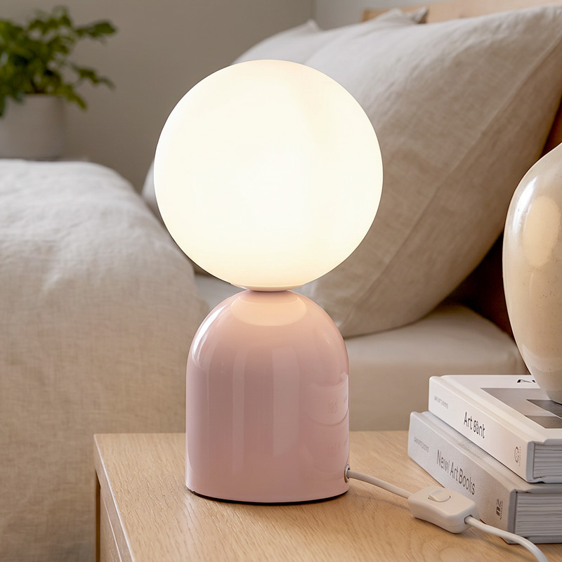 Lampe à poser 'Olga' rose