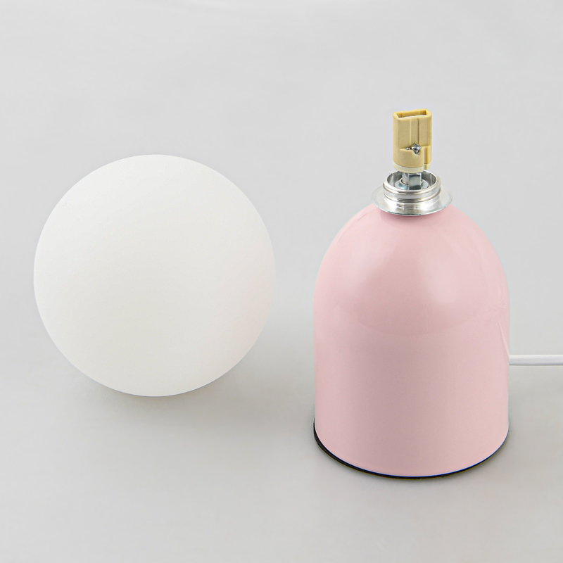 Lampe à poser 'Olga' rose