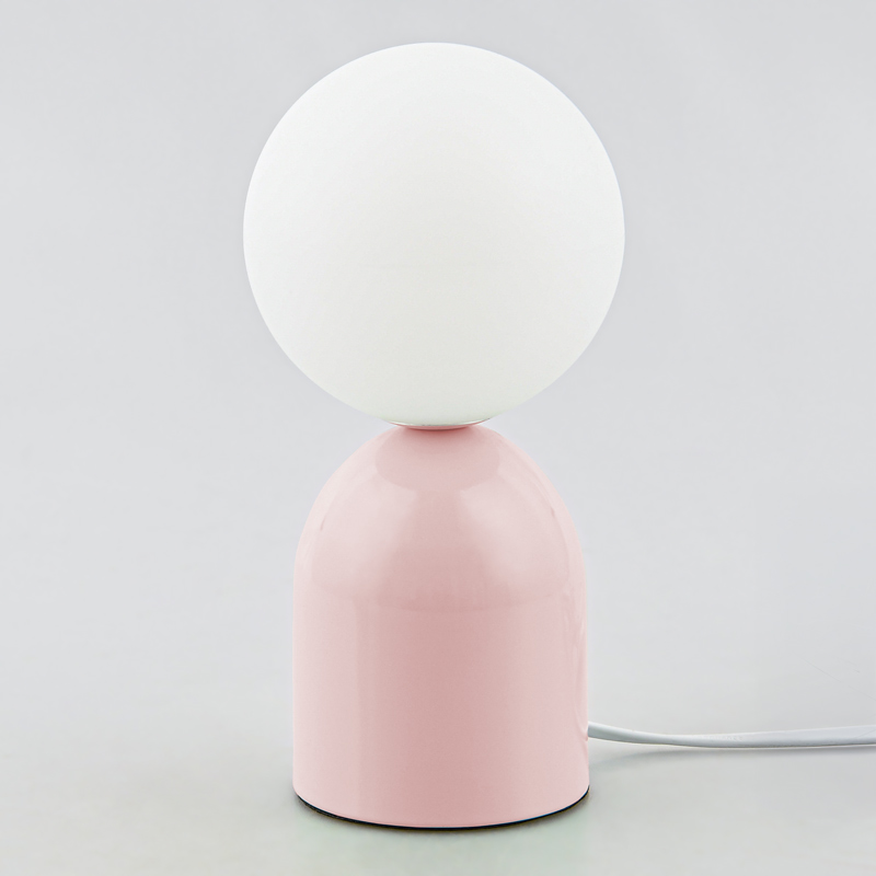 Lampe à poser 'Olga' rose