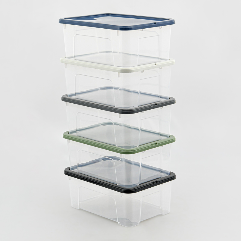 Lot de 5 boites avec couvercle 'Viewbox' 10L