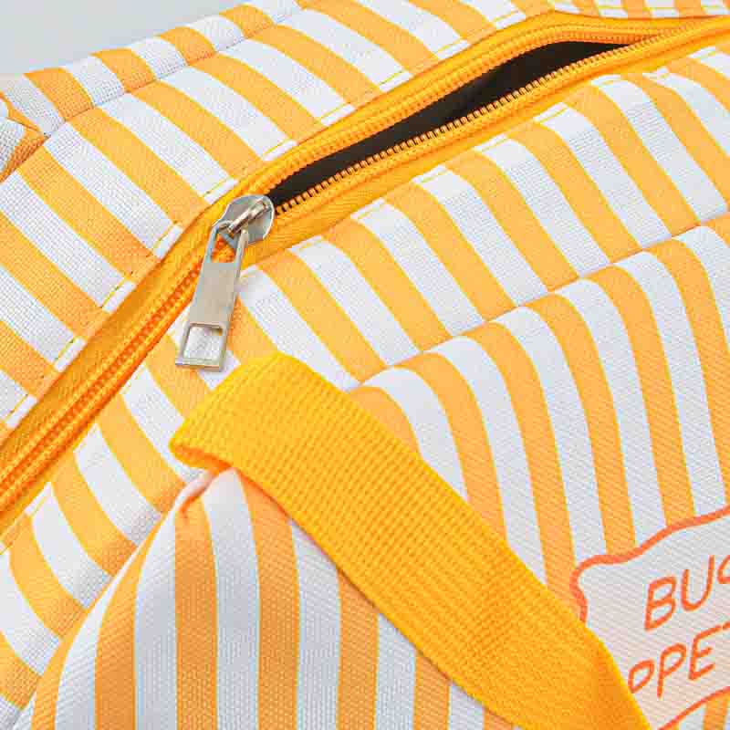 Sac glacière à rayures jaunes 'Buon Appetito'