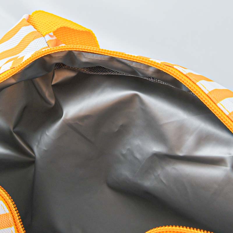 Sac glacière à rayures jaunes 'Buon Appetito'