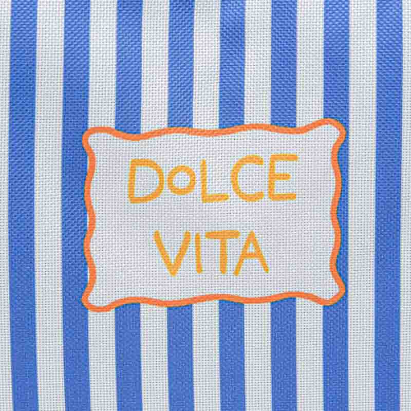 Sac glacière à rayures bleues 'Dolce Vita'