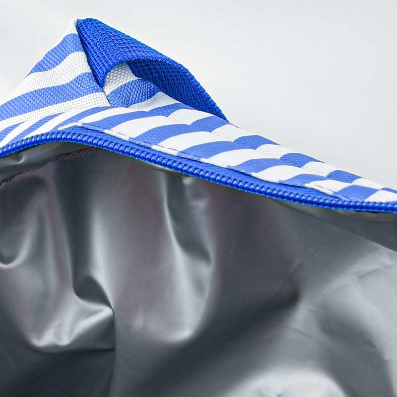 Sac glacière à rayures bleues 'Dolce Vita'